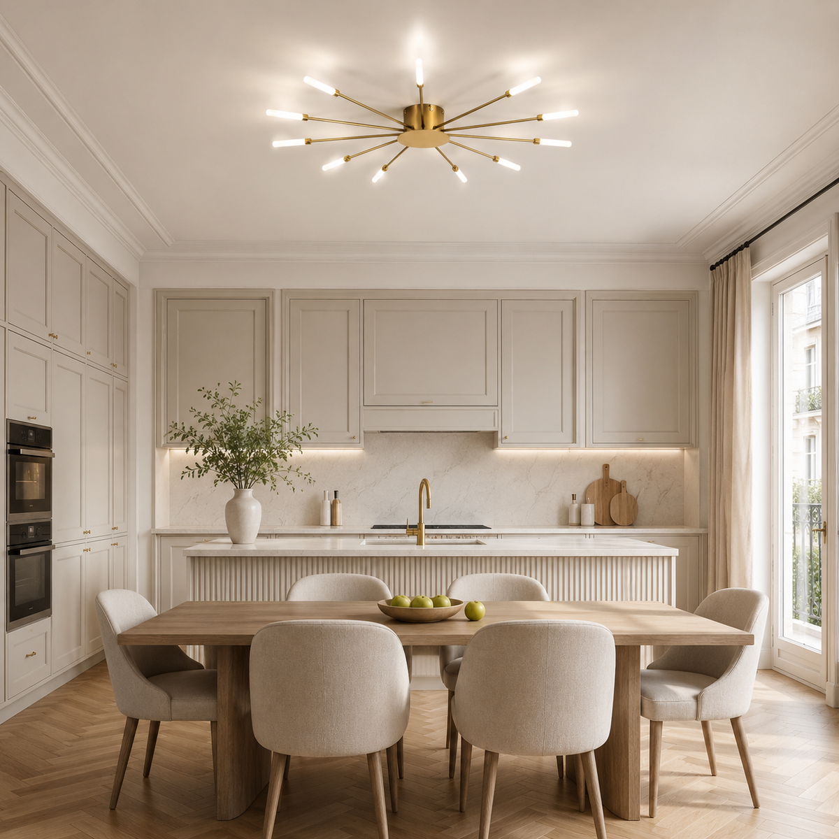 Plafonnier LED étoile dorée Astra