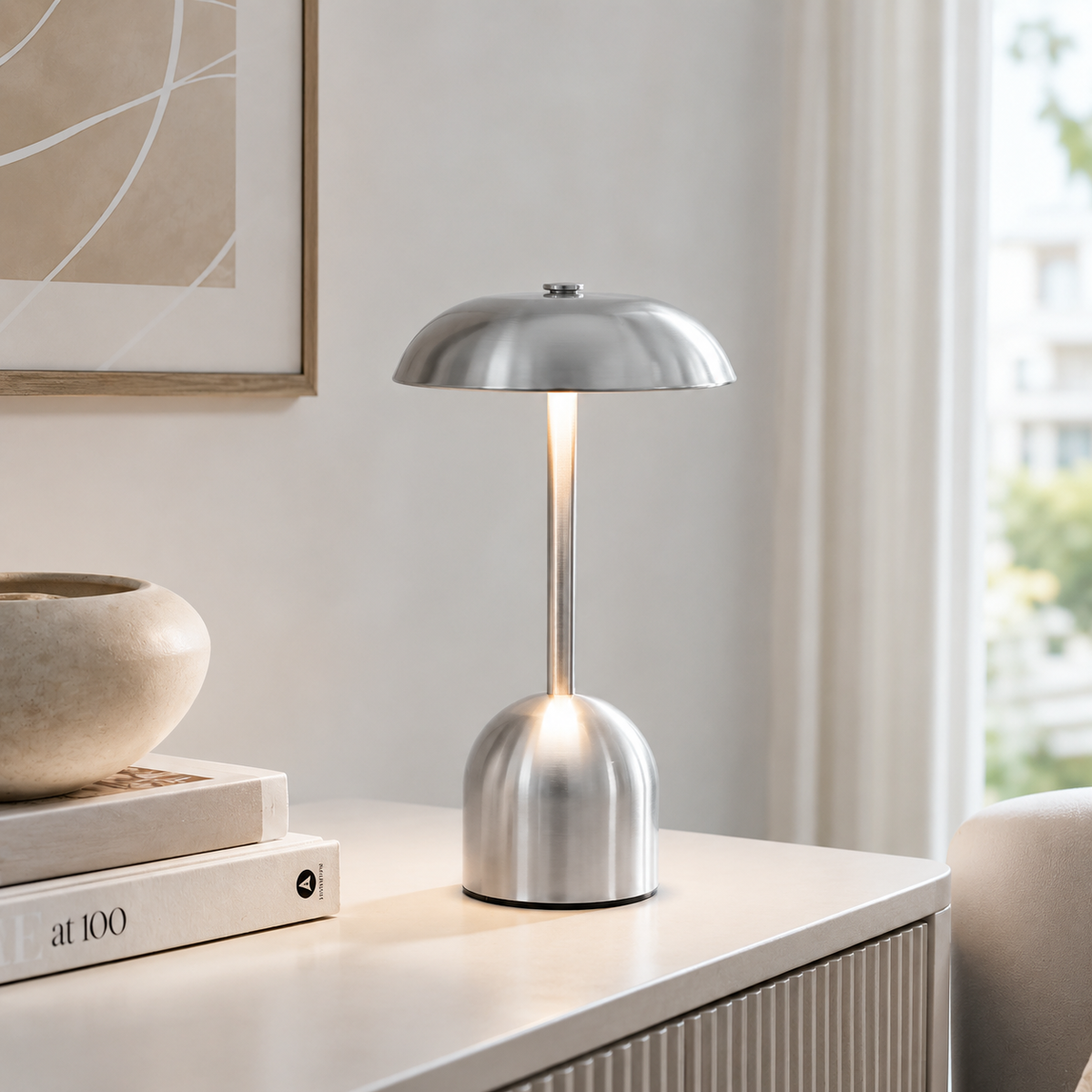 Lampe à poser rechargeable tactile Malia
