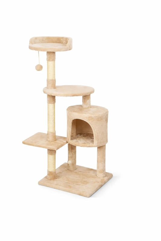 Arbre à Chat 112 cm avec Niche et Perchoir
