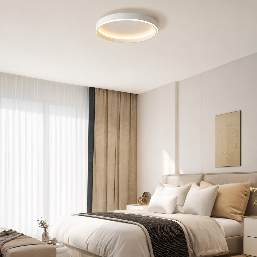 Plafonnier LED rond minimaliste Halo