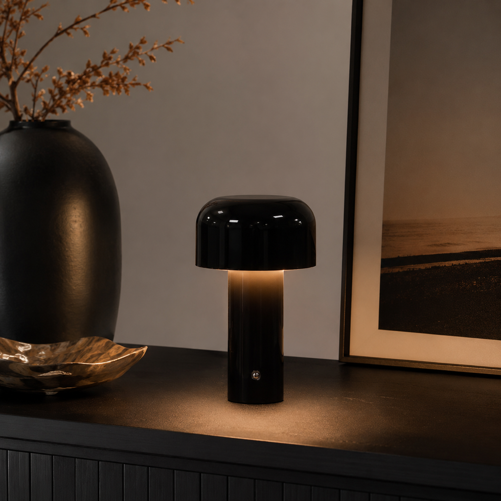 Lampe à poser champignon rechargeable Milo