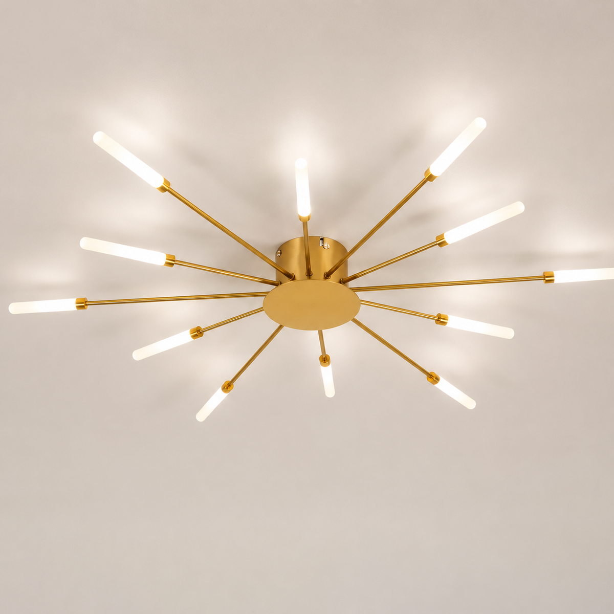 Plafonnier LED étoile dorée Astra