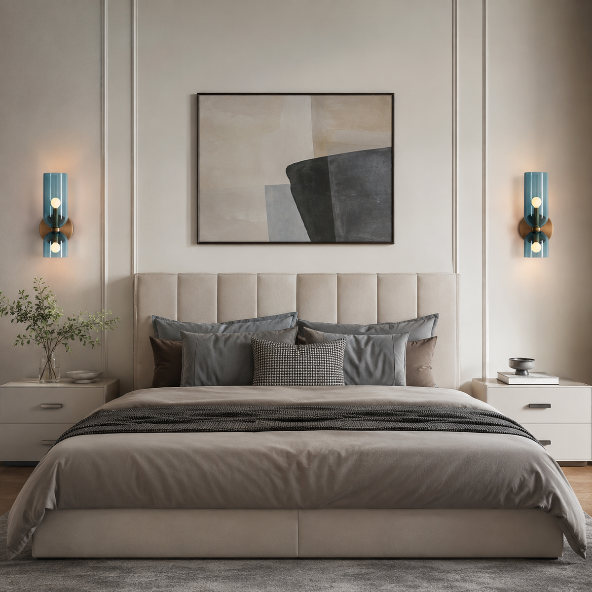Applique murale en verre Nik