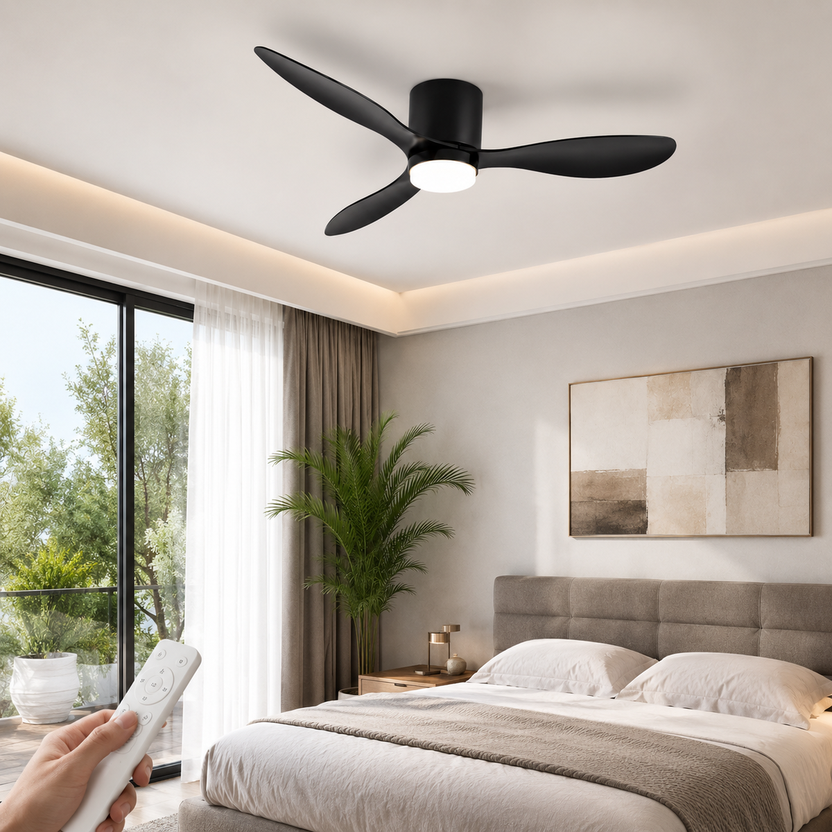 Ventilateur de Plafonnier LED silencieux