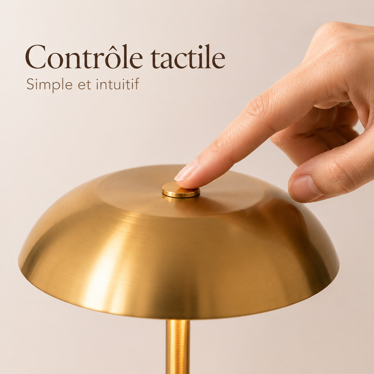 Lampe à poser rechargeable tactile Malia