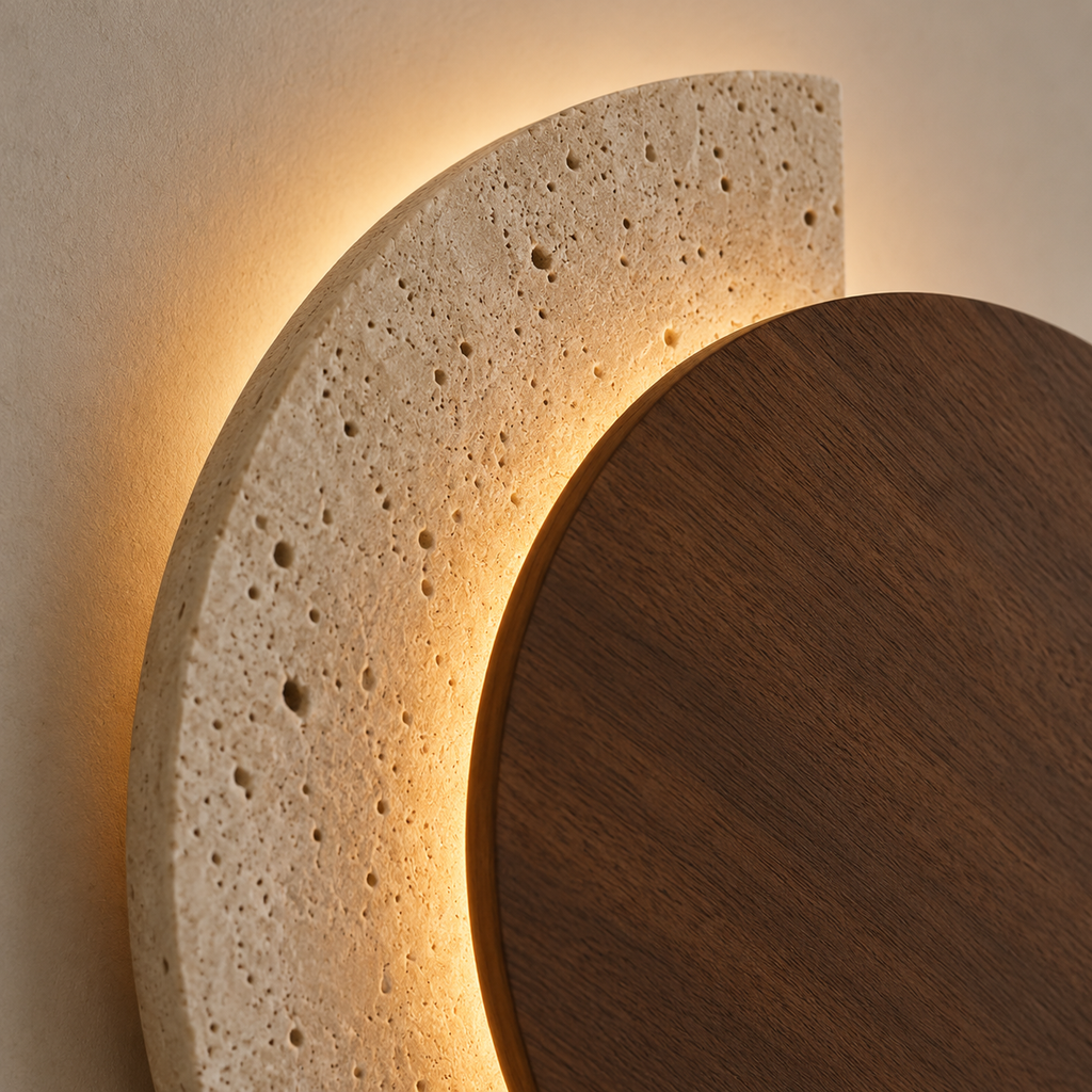 Applique murale LED travertin Halla