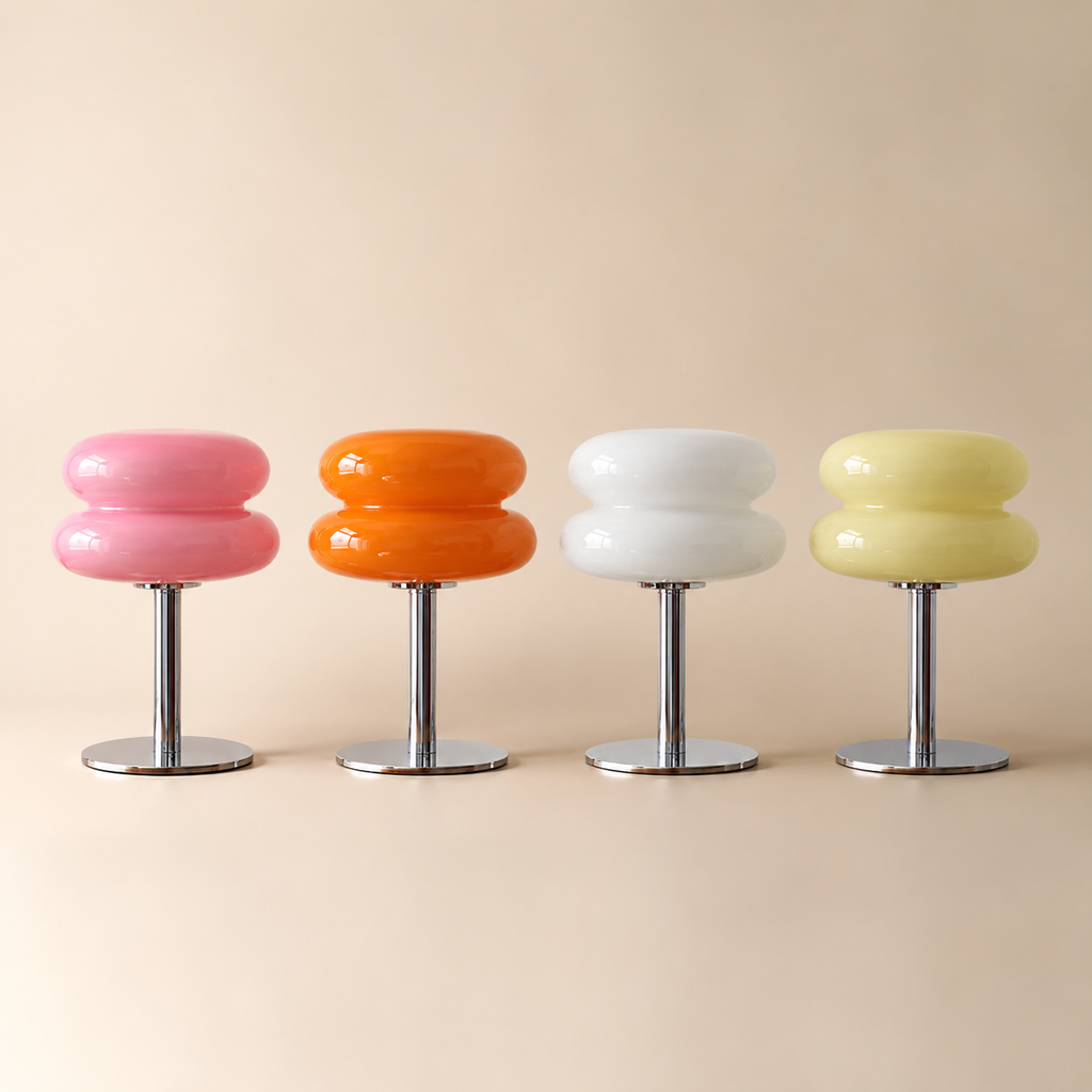 Lampe à poser en verre Macaron Élise