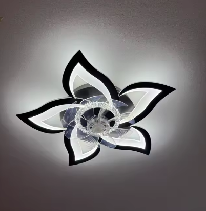 Photo client de Ventilateur plafonnier LED Fleur