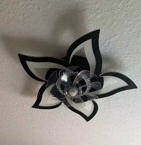 Photo client de Ventilateur plafonnier LED Fleur