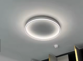 Photo client de Plafonnier LED rond minimaliste Halo