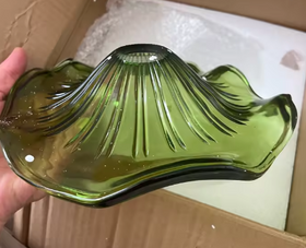 Photo client de Plafonnier fleur en verre Lotus