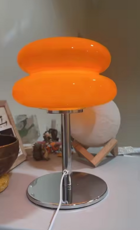 Photo client de Lampe à poser en verre Macaron Élise