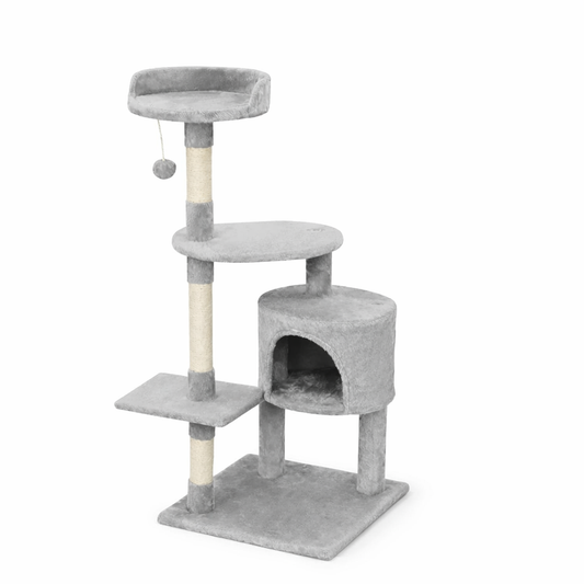 Arbre à Chat 112 cm avec Niche et Perchoir