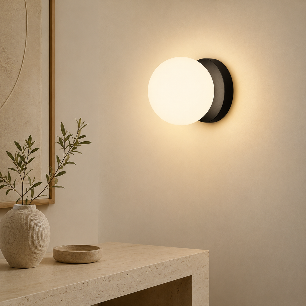 Applique murale LED ronde Opale