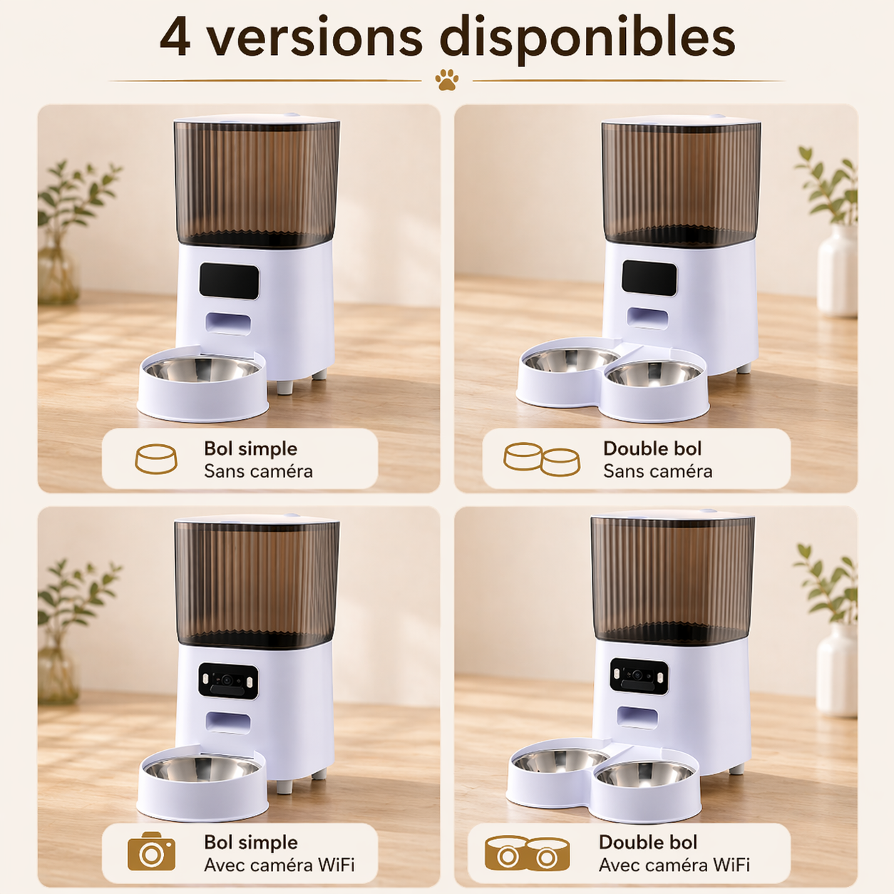 Distributeur Connecté avec Caméra pour Chat