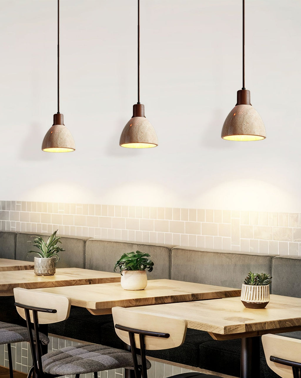 Suspension naturelle pour salle à manger