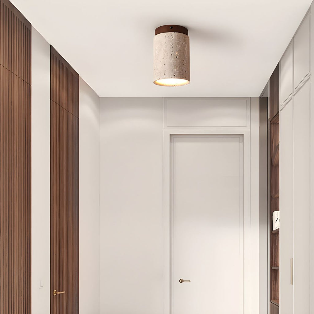 Plafonnier Homepetik en travertin naturel