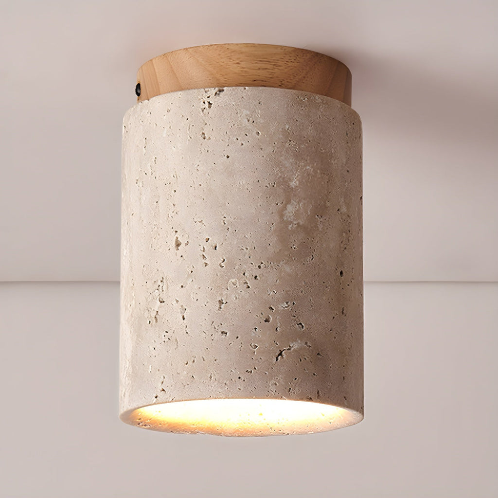 Plafonnier travertin pour chambre moderne