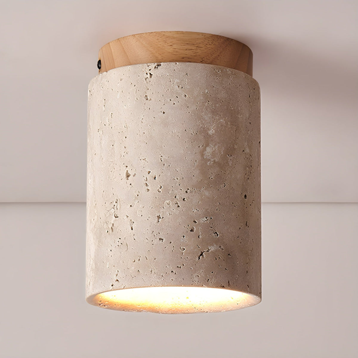 Plafonnier travertin pour chambre moderne