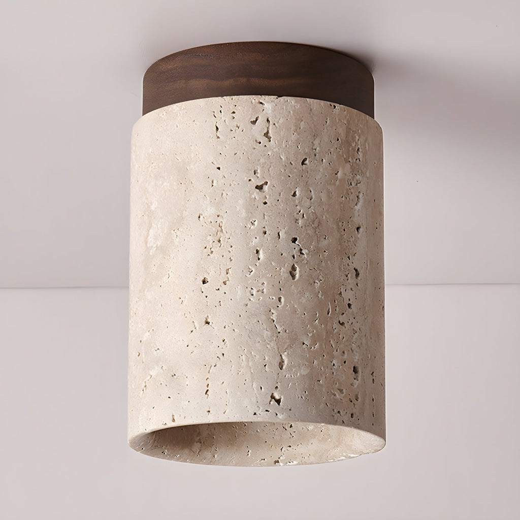 Plafonnier travertin décoration méditerranéenne