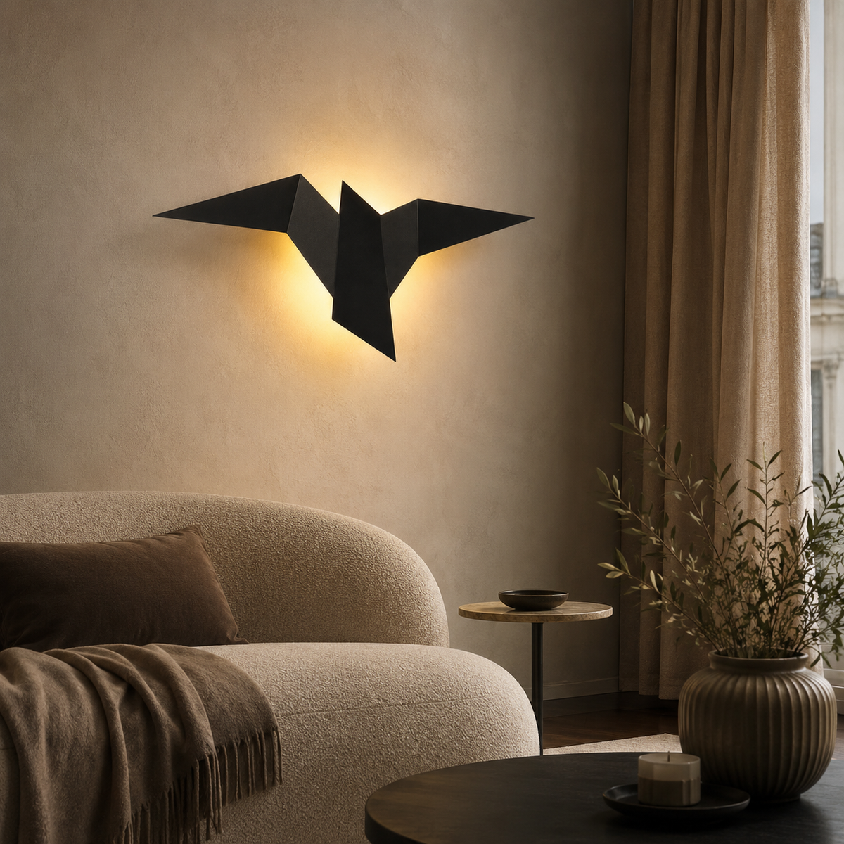 Applique murale LED Oiseau Nordic