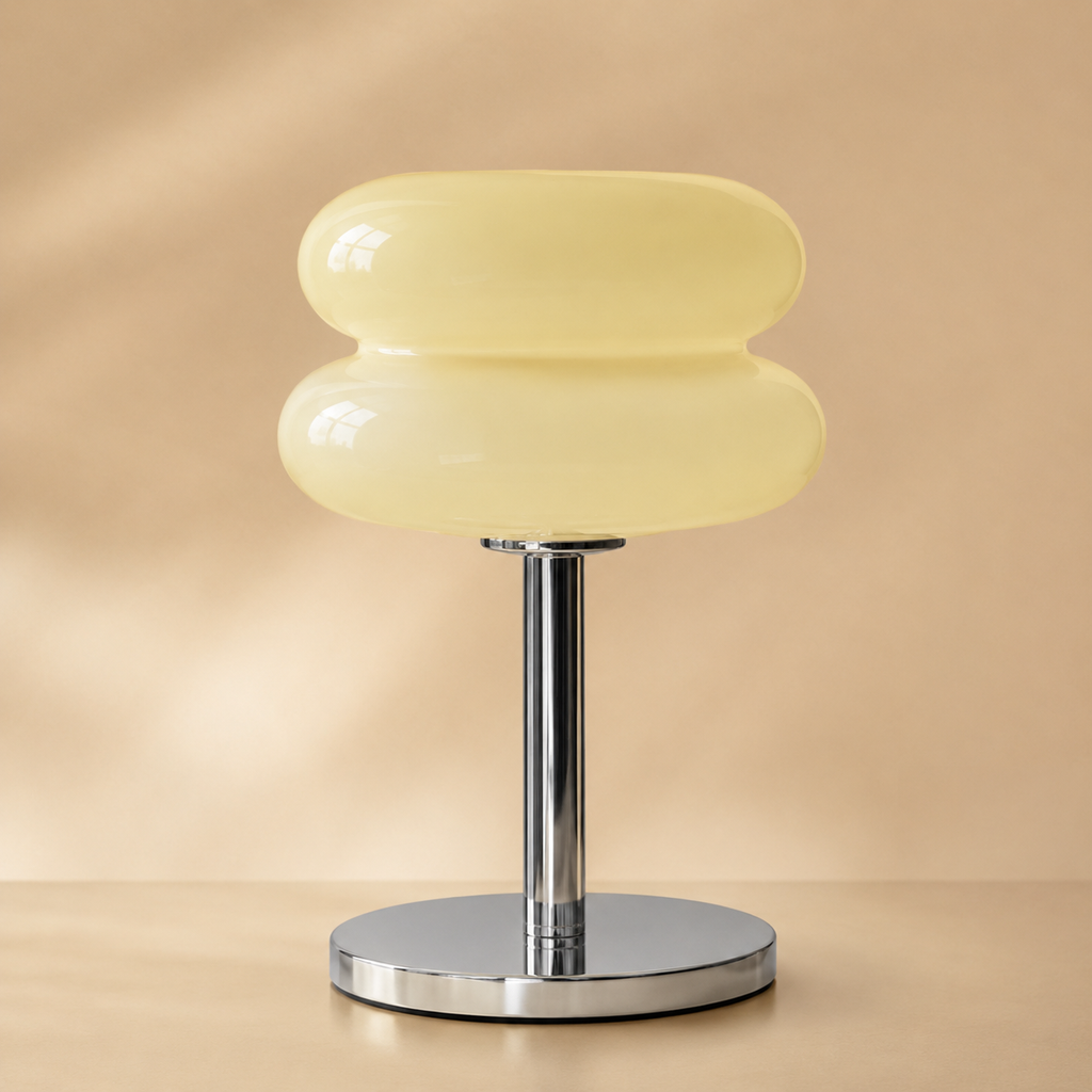 Lampe à poser en verre Macaron Élise