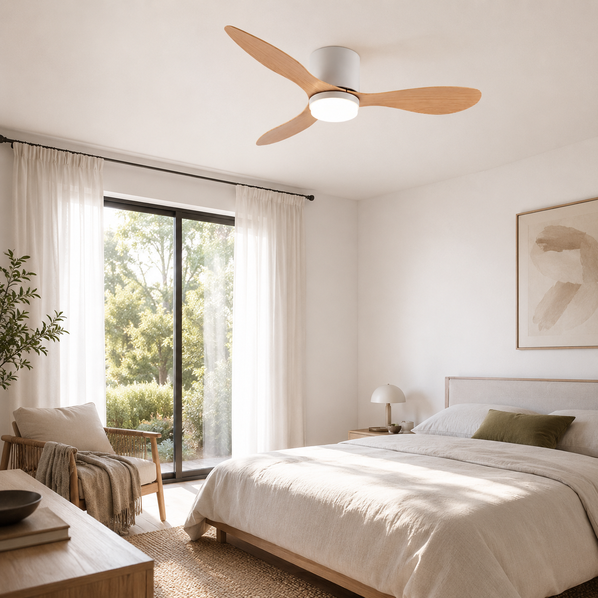Ventilateur de Plafonnier LED silencieux