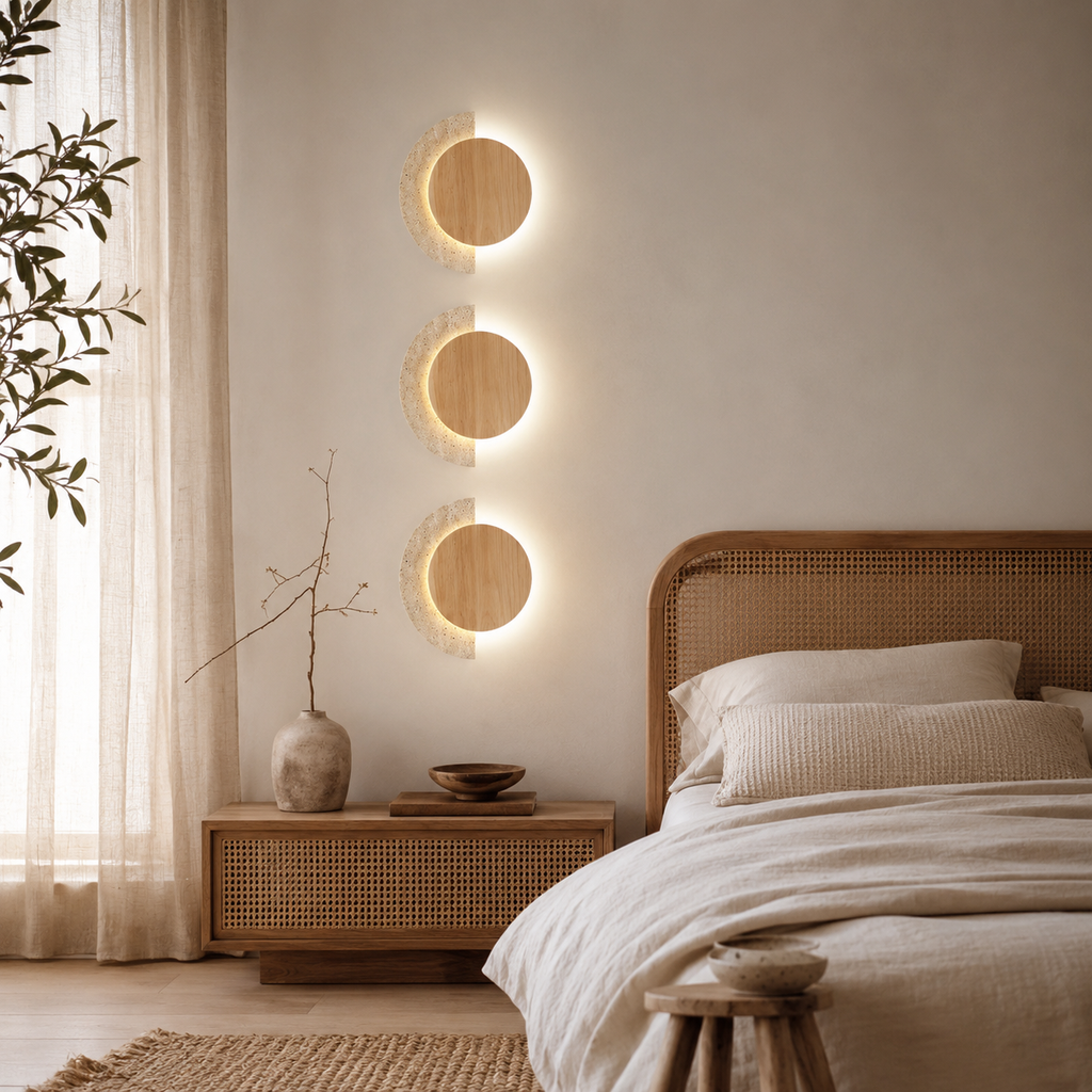 Applique murale LED travertin Halla