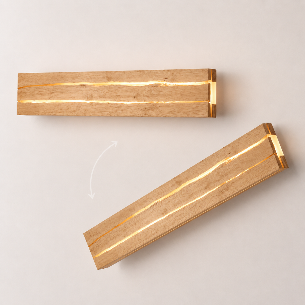 Applique murale LED bois naturel Noma