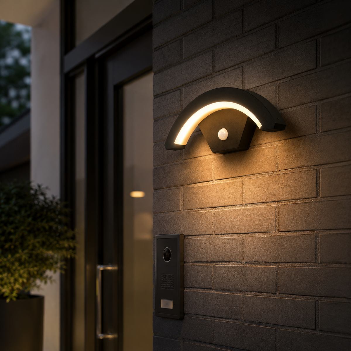 Applique murale extérieure LED Arco avec détecteur