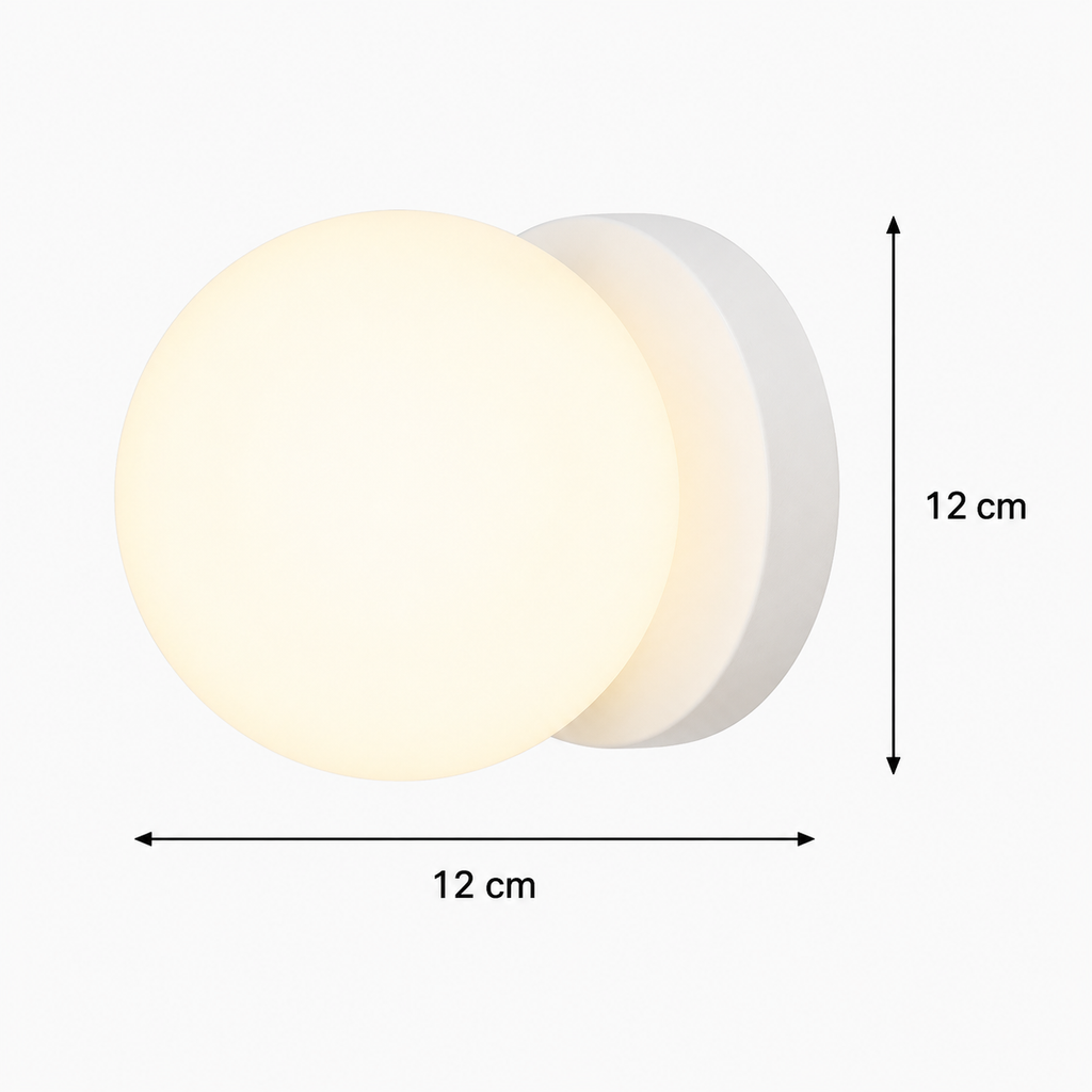 Applique murale LED ronde Opale