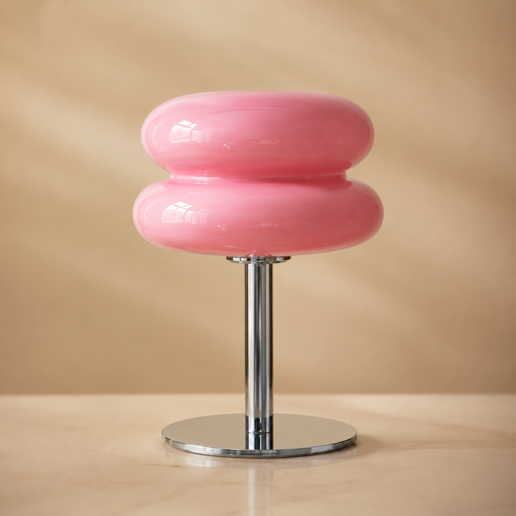 Lampe à poser en verre Macaron Élise