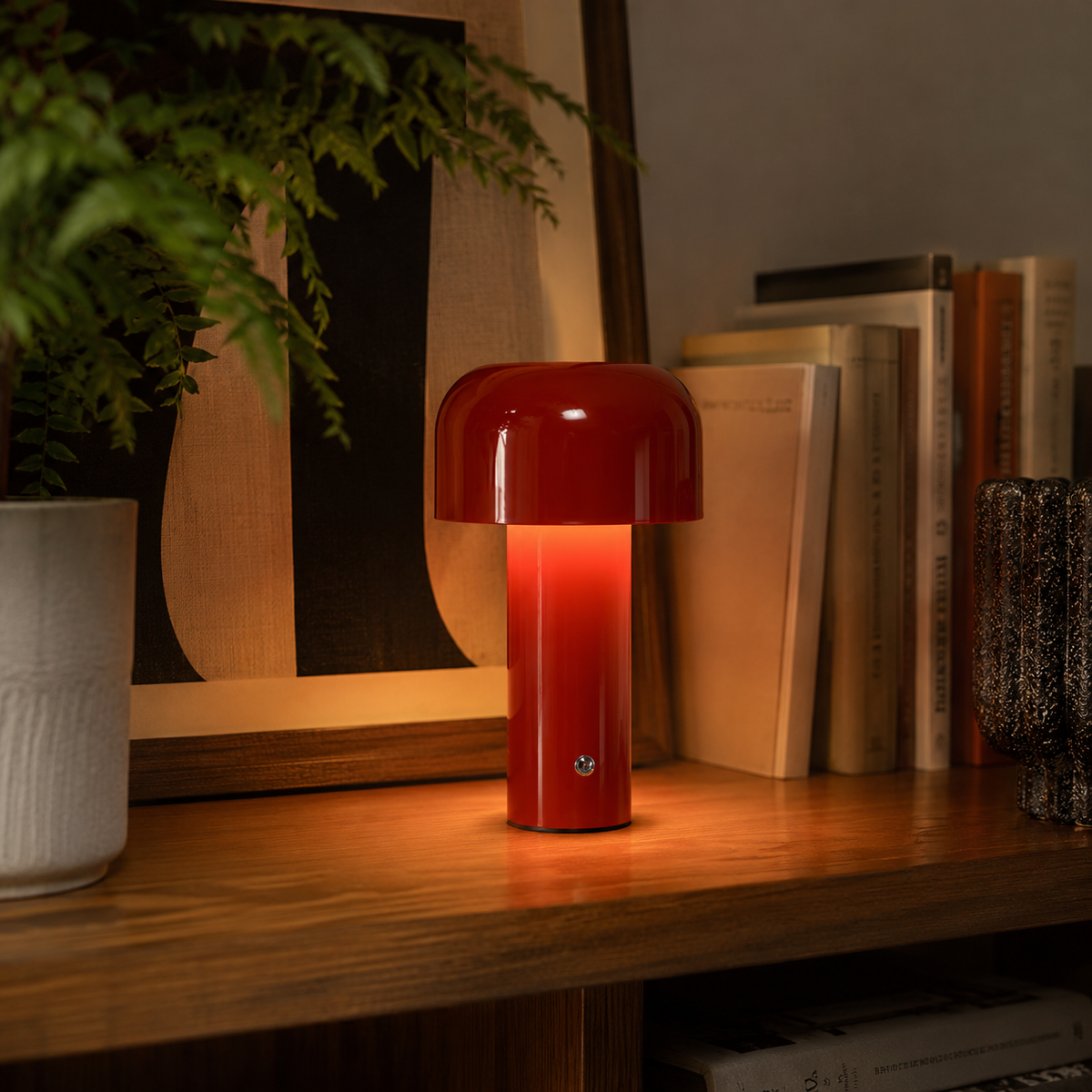 Lampe à poser champignon rechargeable Milo
